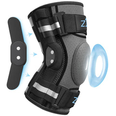 Gray knee brace for removing knee pain & strain - Z1 Knee Brace