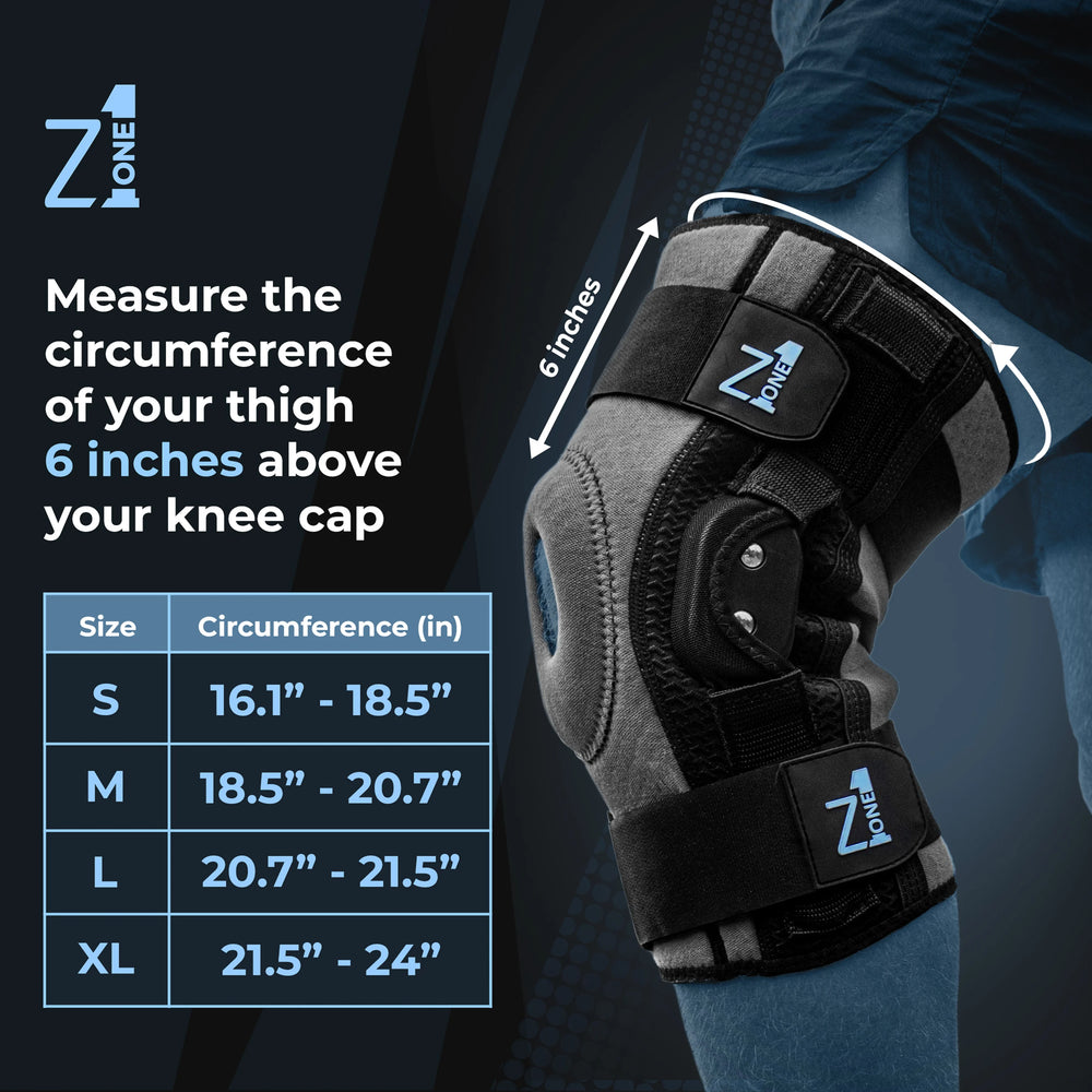 Knee braces available in different sizes and circumferences - Z1 Knee Brace