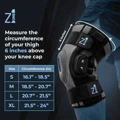 Knee braces available in different sizes and circumferences - Z1 Knee Brace