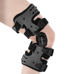 Gray knee brace with black straps - Z1 Knee Brace