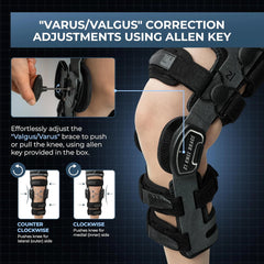 Varus/Valgus correction and adjustments by allen key - Z1 Knee Brace