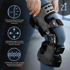 Knee brace with highlighted features - Z1 Knee Brace