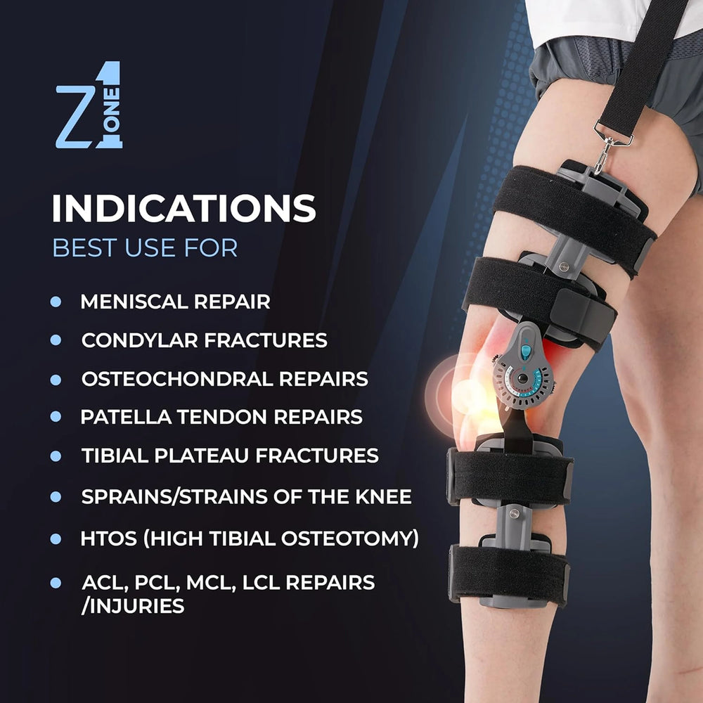 Knee Brace for different repairs, strains & fractures - Z1 Knee Brace