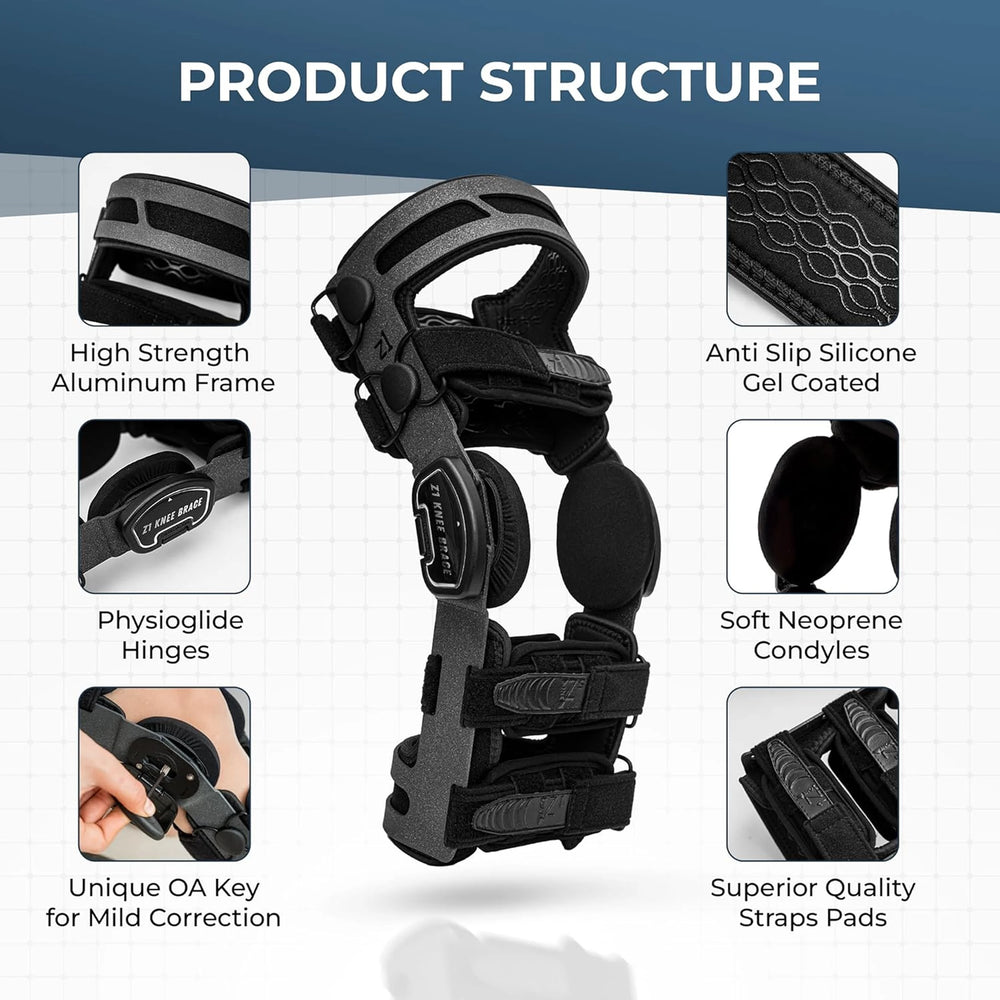 Product structure of Black Knee Brace - Z1 Knee Brace