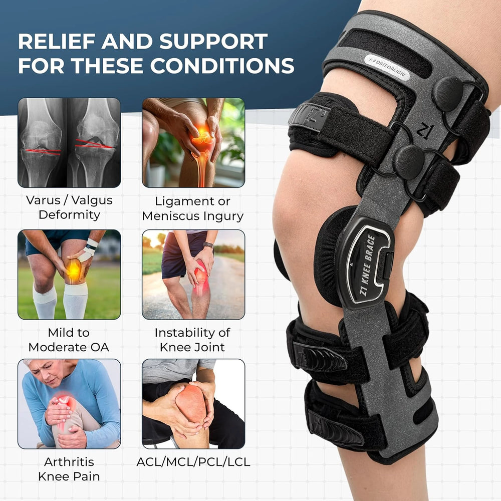 Reliefs and Support by Knee Brace - Z1 Knee Brace