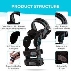 Z1 K6 Hinged Unloader Metal Knee Brace